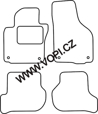 Autokoberce Volkswagen Jetta 2005 - 2011 Perfectfit (4950)